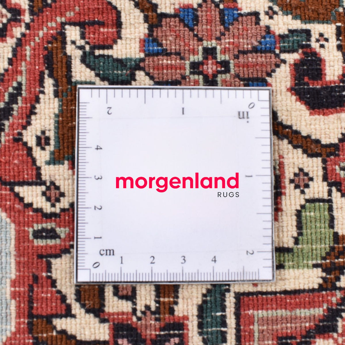 Perserteppich - Bidjar rund  - 300 x 300 cm - bordeauxrot