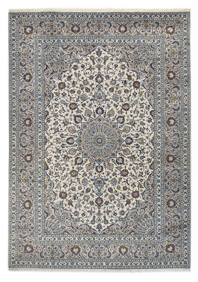 Keshan Teppich 246x346cm - Perserteppich - grau