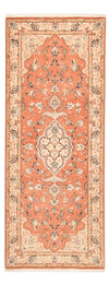 Täbriz - 50 Raj Teppich 80x203cm - Perserteppich - Läufer / Hellrot / 80 x 203 cm Läufer