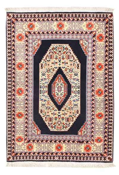 Täbriz - 50 Raj Teppich 74x105cm - Perserteppich - mehrfarbig
