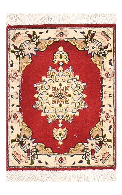 Täbriz - 60 Raj Teppich 30x40cm - Perserteppich - rot