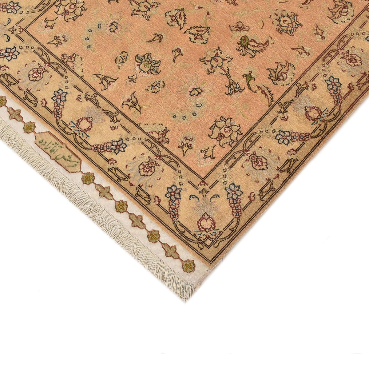 Läufer Perser - Täbriz - Royal - 378 x 78 cm - beige
