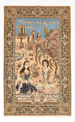 Perserteppich - Ghom - Royal - 220 x 138 cm - mehrfarbig