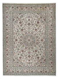 Perserteppich - Keshan - Royal - 347 x 253 cm - grau