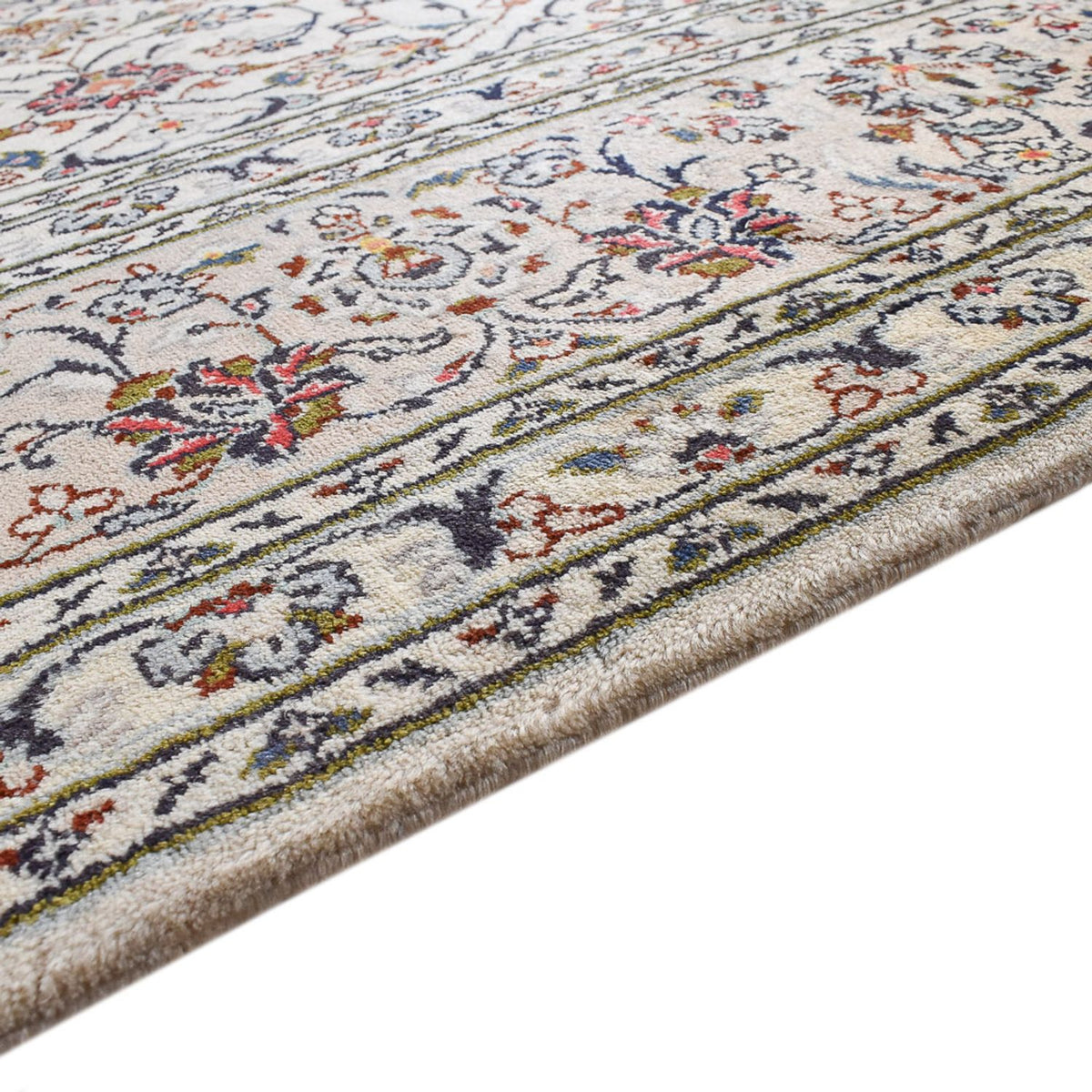 Perserteppich - Keshan - Royal - 347 x 253 cm - grau
