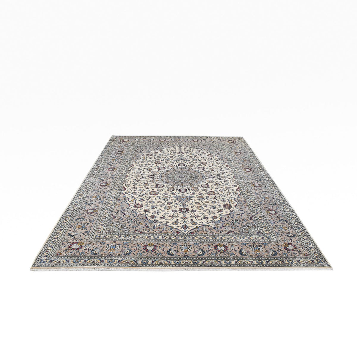 Perserteppich - Keshan - Royal - 352 x 250 cm - grau
