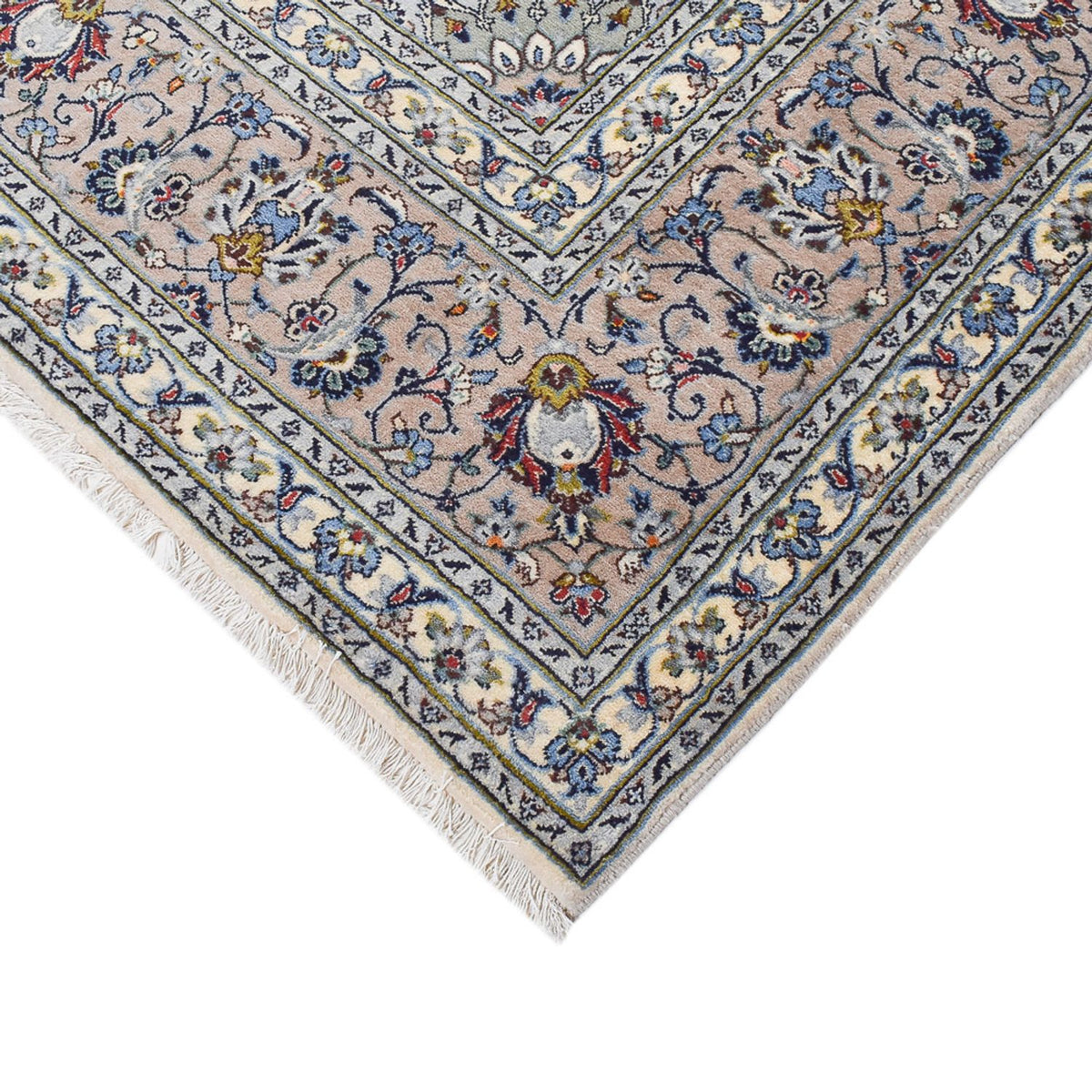 Perserteppich - Keshan - Royal - 350 x 246 cm - grau