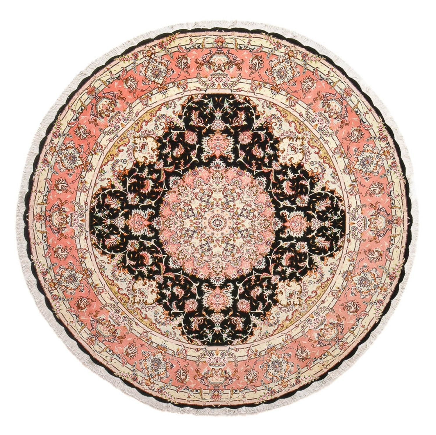 Perserteppich - Täbriz - Premium rund  - 250 x 250 cm - mehrfarbig