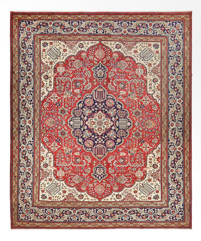 Täbriz - 40 Raj Teppich 305x376cm - Perserteppich