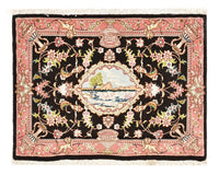 Perserteppich - Täbriz - Royal - 72 x 55 cm - dunkelblau