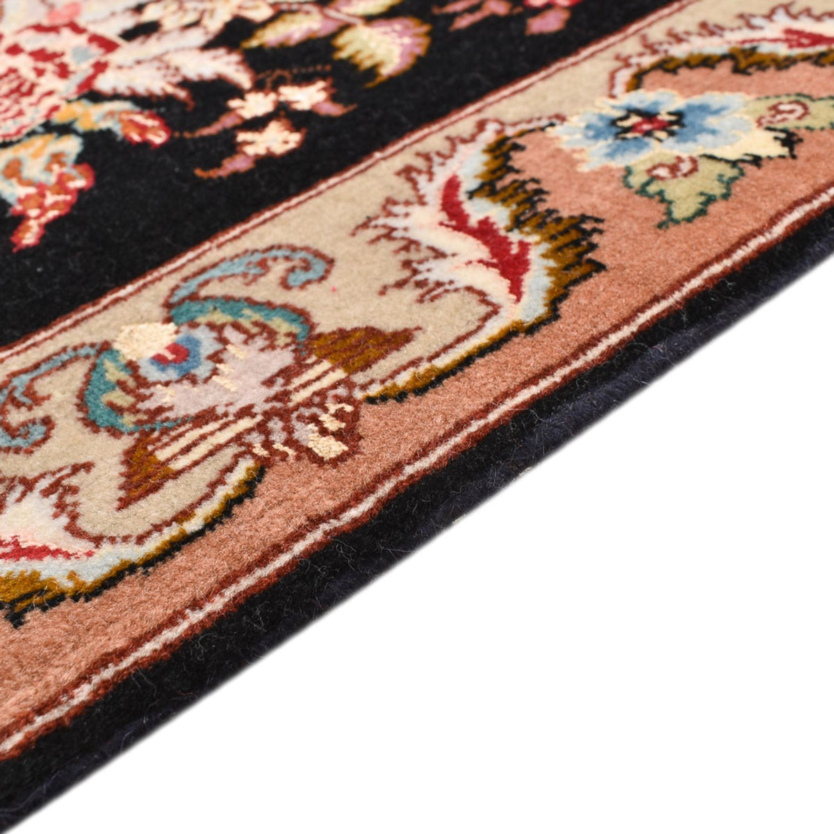 Perserteppich - Täbriz - Royal - 76 x 52 cm - dunkelblau