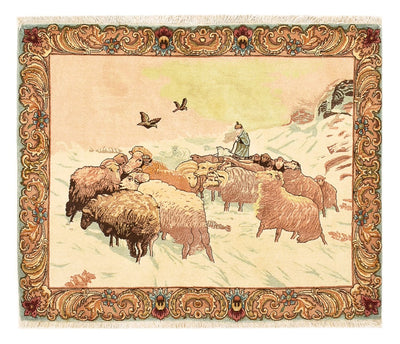 Täbriz - 50 Raj Teppich 84x110cm - Perserteppich