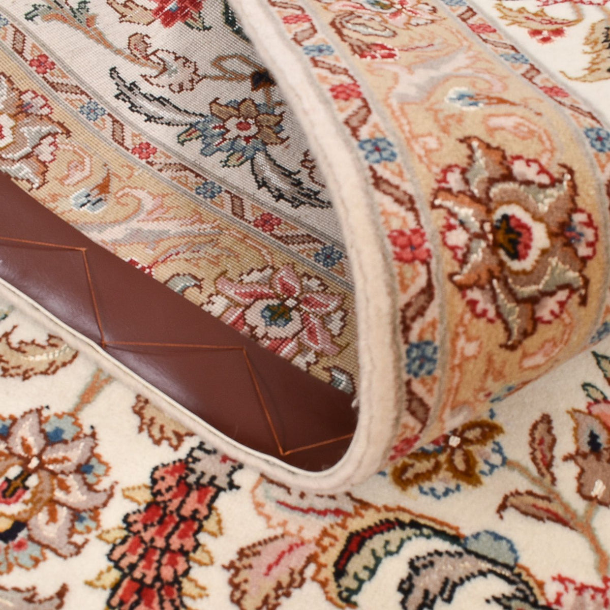 Läufer Perser - Täbriz - Premium - 320 x 77 cm - caramel