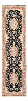 Täbriz - 50 Raj Teppich 83x300cm - Perserteppich - Läufer / Dunkelblau / 83 x 300 cm Läufer