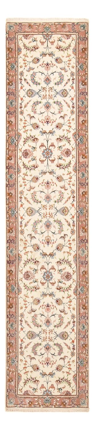 Läufer Perser - Täbriz - Premium - 347 x 77 cm - beige