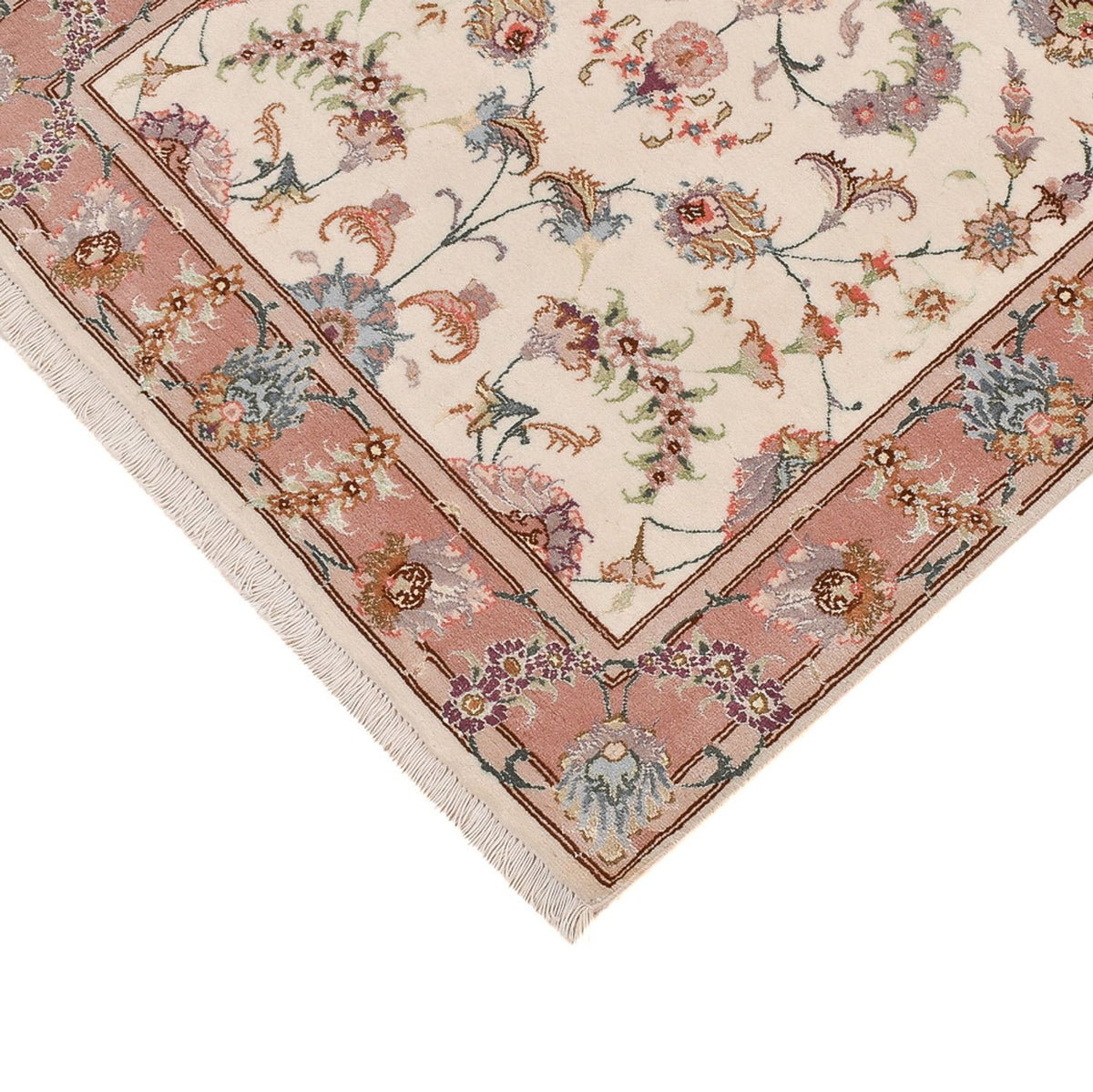 Läufer Perser - Täbriz - Premium - 347 x 77 cm - beige