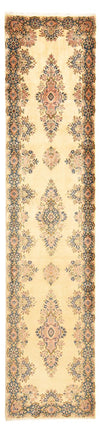 Rafsanjan Teppich 90x392cm - Perserteppich - Läufer / Beige / 90 x 392 cm Läufer