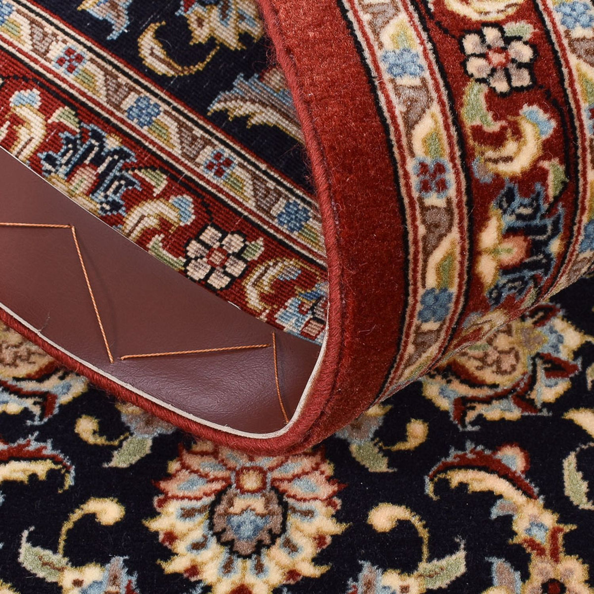 Läufer Perser - Ghom - Royal - 193 x 55 cm - dunkelbeige