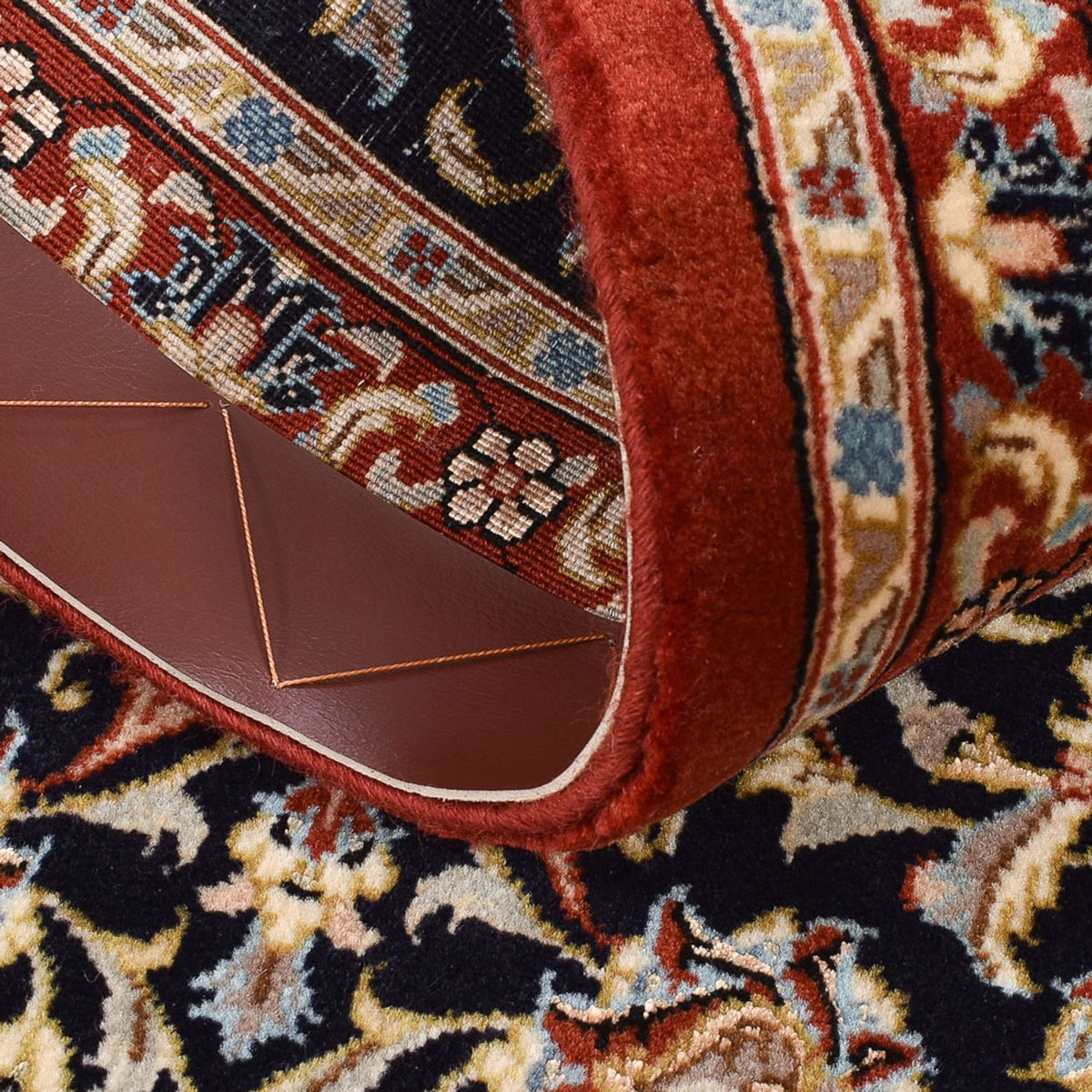 Läufer Perser - Ghom - Royal - 201 x 54 cm - dunkelbeige