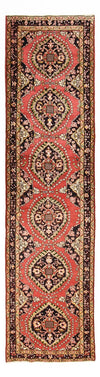 Hamadan Teppich 118x442cm - Perserteppich - Läufer / Hellrot / 118 x 442 cm Läufer