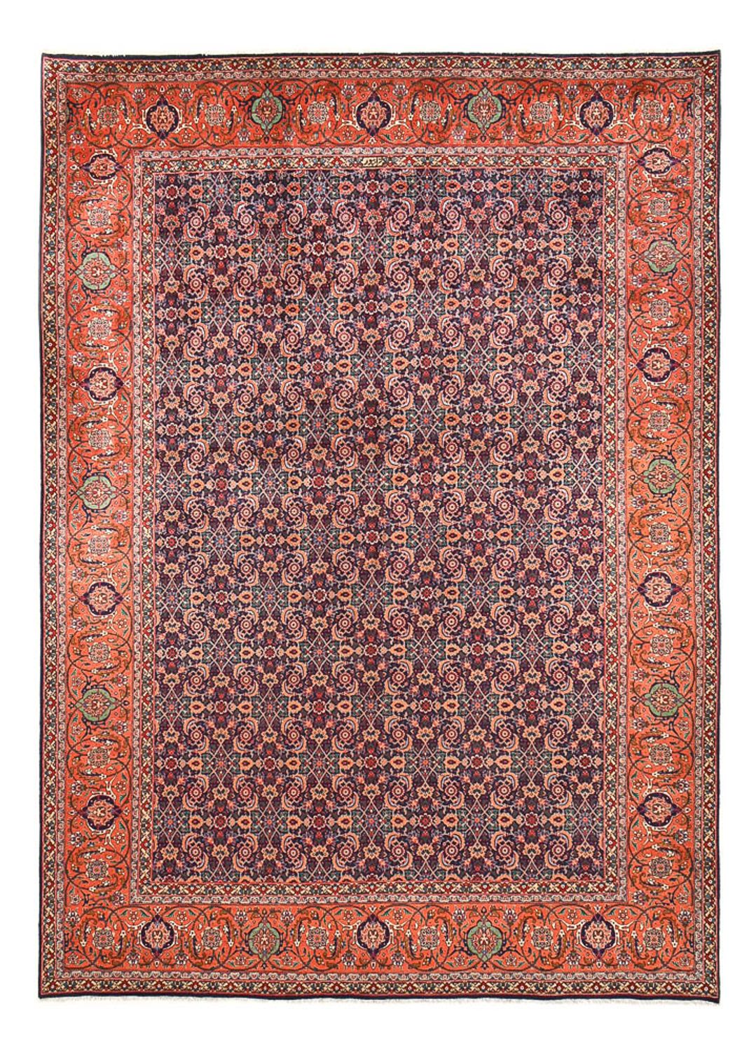 Perserteppich - Täbriz - Royal - 373 x 278 cm - bordeauxrot