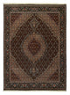 Täbriz - 40 Raj Teppich 150x204cm - Perserteppich - dunkelbraun