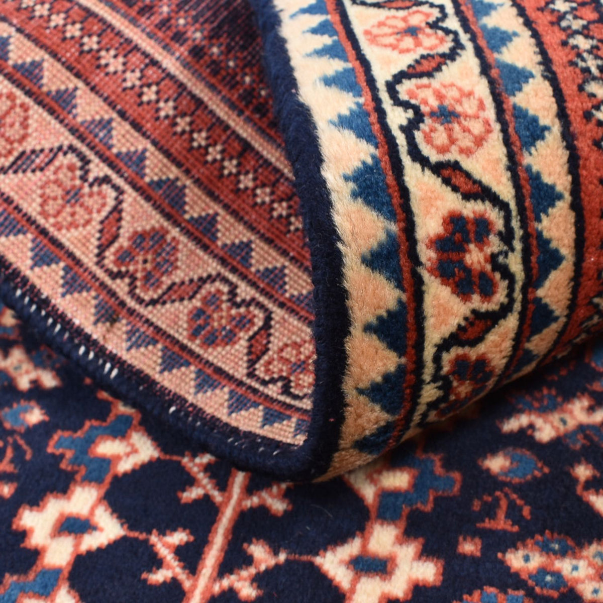 Perserteppich - Nomadic - 123 x 62 cm - bordeauxrot