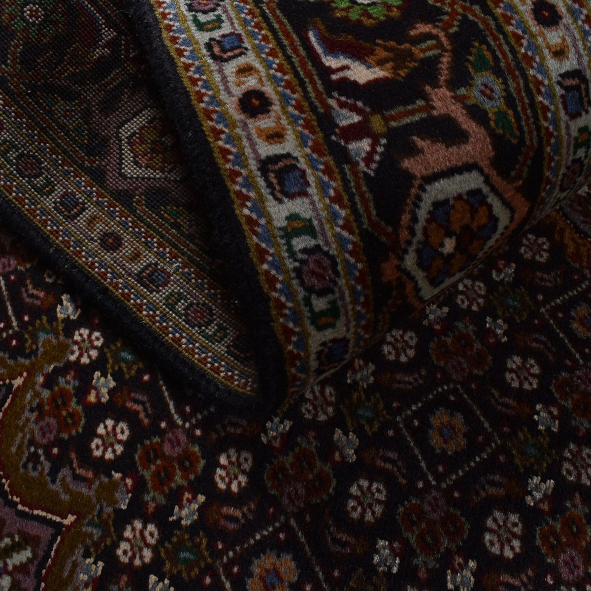 Perserteppich - Täbriz - Royal - 204 x 152 cm - dunkelbraun