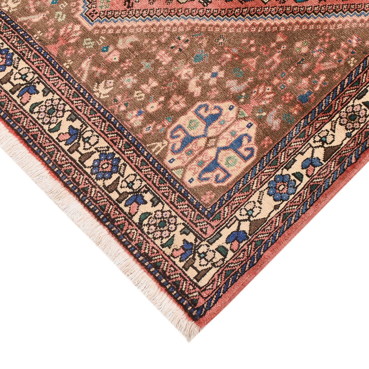 Perserteppich - Nomadic - 143 x 98 cm - hellrot