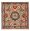 Täbriz - 50 Raj Teppich 251x253cm - Perserteppich - Quadratisch / Dunkelbeige / 251 x 253 cm Quadratisch