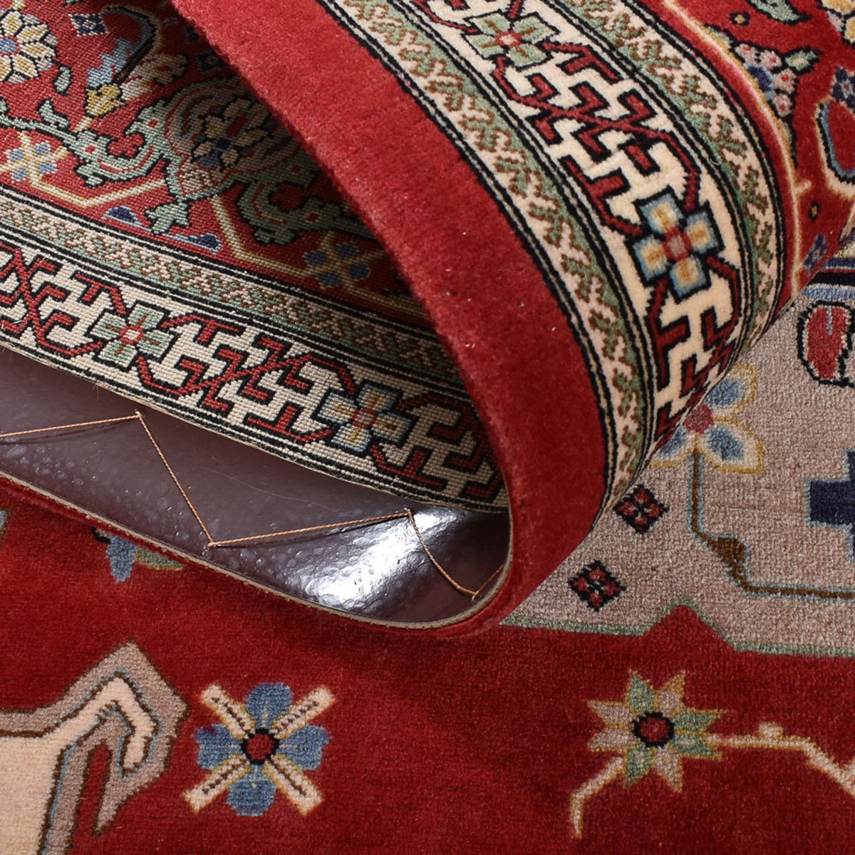 Perserteppich - Ghom - Royal - 204 x 132 cm - rot