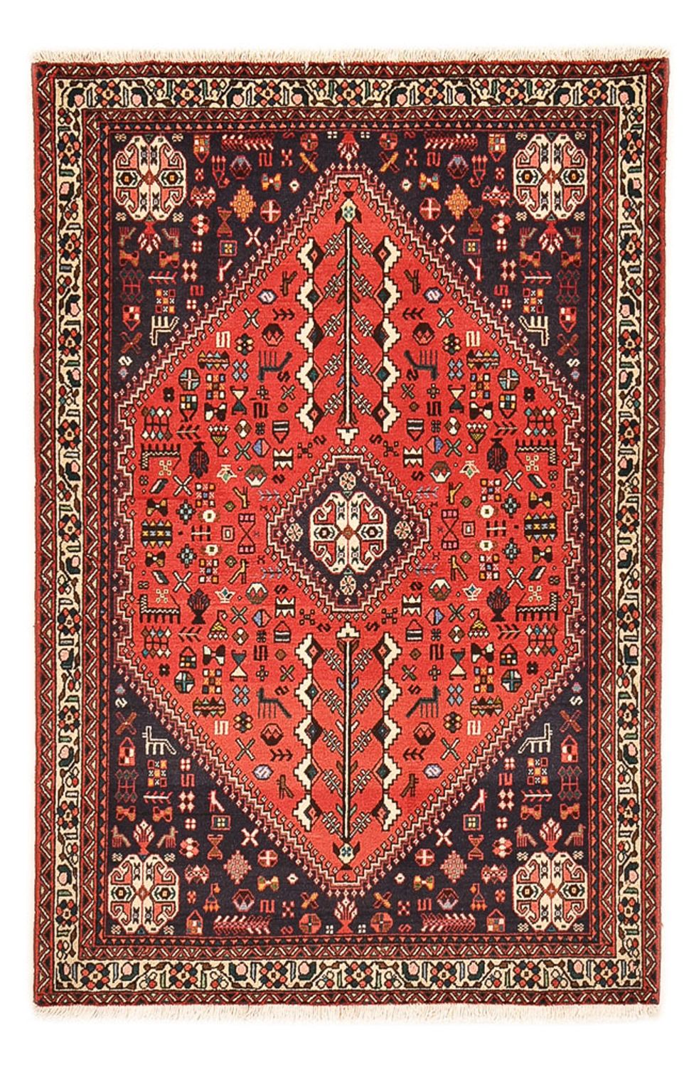 Perserteppich - Nomadic - 148 x 98 cm - rot