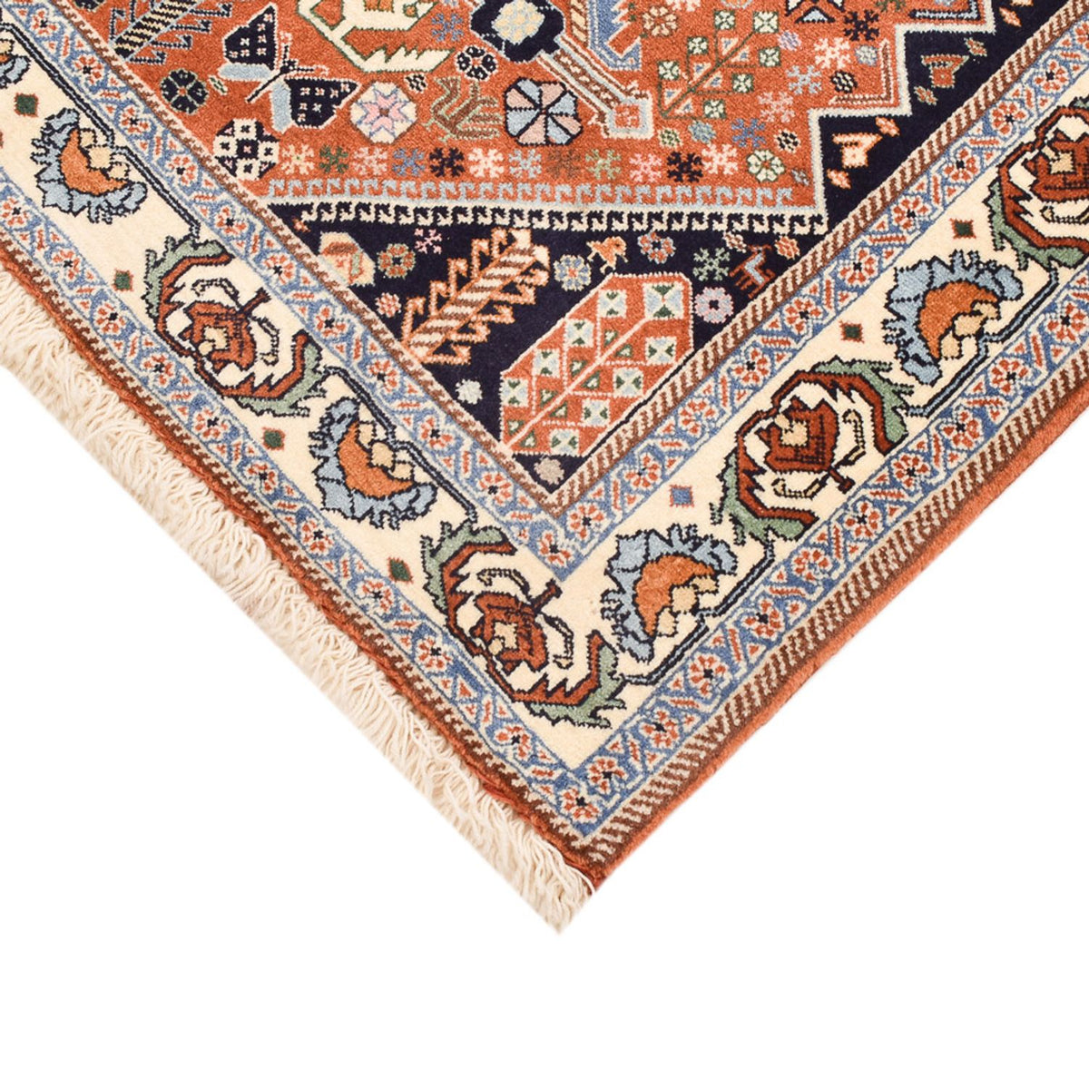 Gabbeh Teppich - Kaschkuli Perser - 150 x 109 cm - mehrfarbig
