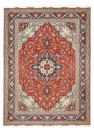 Täbriz - 50 Raj Teppich 302x403cm - Perserteppich - rot