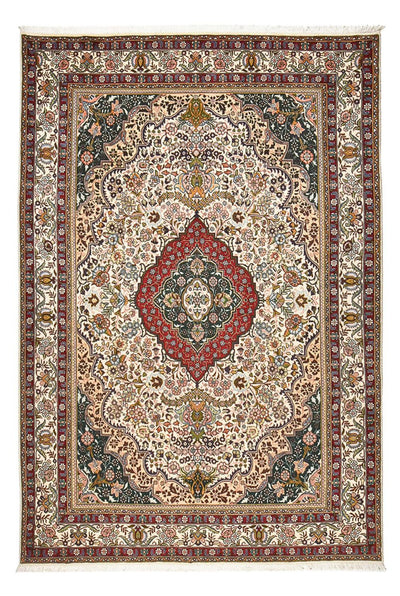 Täbriz - 40 Raj Teppich 200x292cm - Perserteppich - mehrfarbig