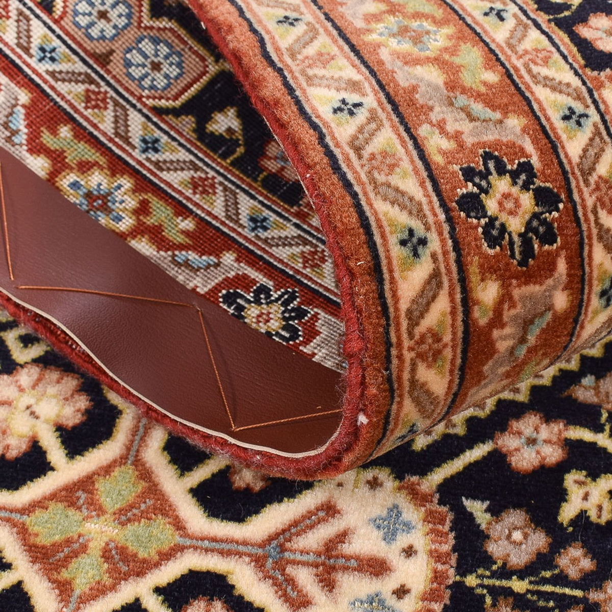 Läufer Perser - Ghom - Royal - 209 x 50 cm - dunkelbeige