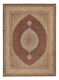 Perserteppich - Täbriz - Royal - 407 x 301 cm - dunkelbeige