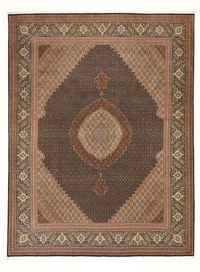Täbriz - 50 Raj Teppich 300x400cm - Perserteppich - dunkelcamel