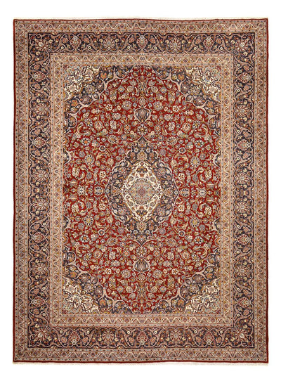 Keshan Teppich 303x412cm - Perserteppich - dunkelrot