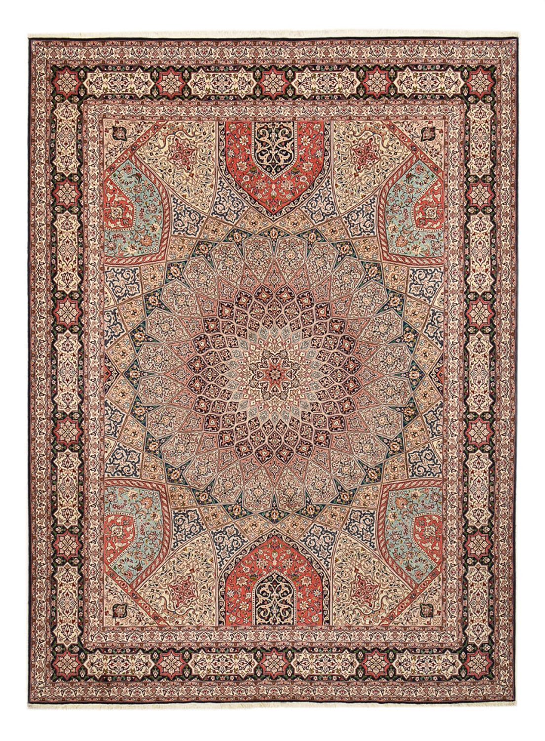 Perserteppich - Täbriz - Royal - 400 x 303 cm - dunkelbeige