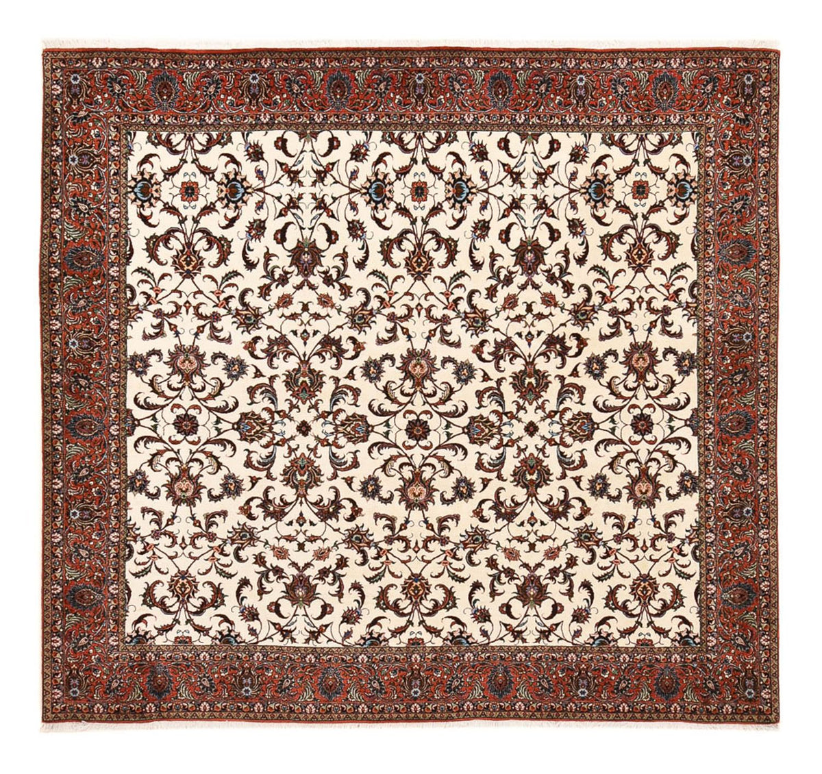 Perserteppich - Bidjar quadratisch  - 251 x 241 cm - creme
