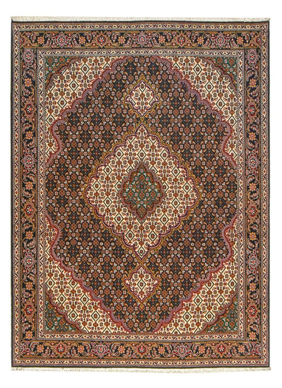 Täbriz - 50 Raj Teppich 150x201cm - Perserteppich - braun