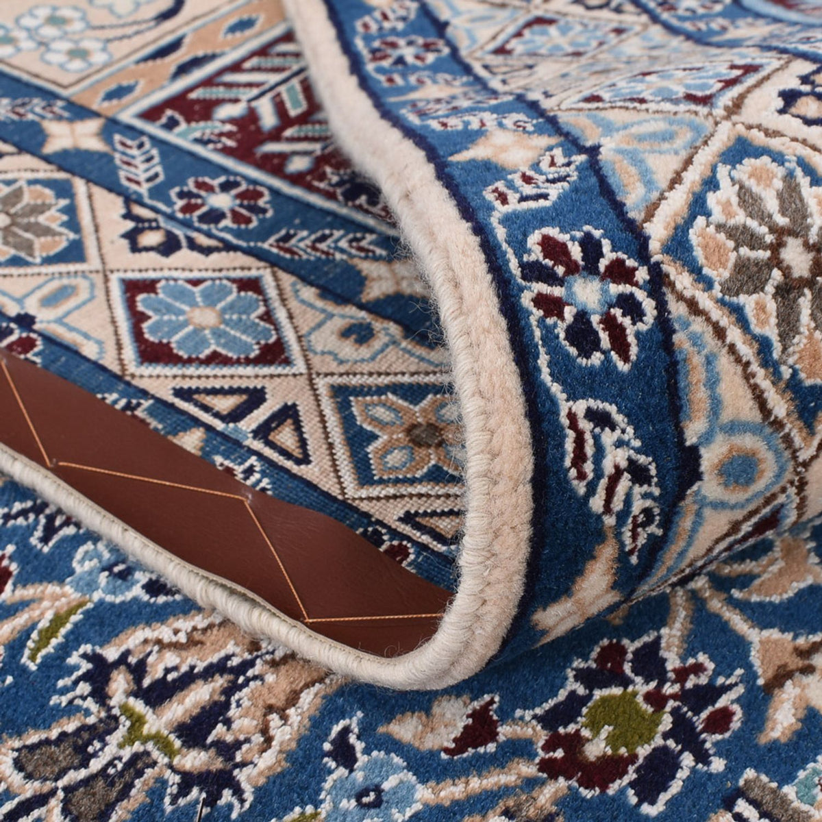 Perserteppich - Nain - Premium - 413 x 301 cm - grau