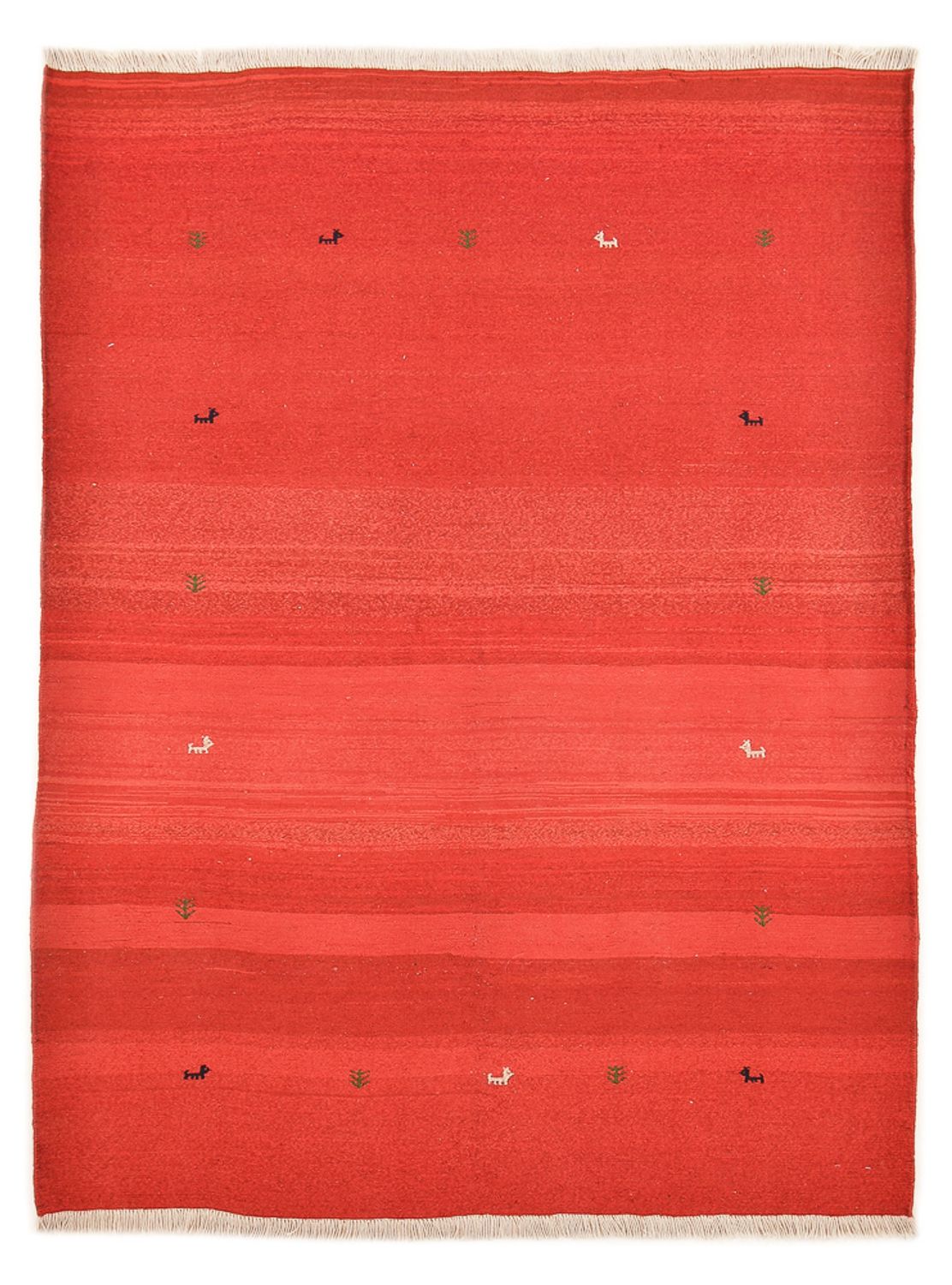 Gabbeh Teppich - Perser - 227 x 174 cm - rot