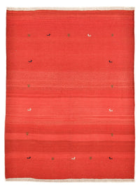 Gabbeh Teppich - Perser - 227 x 174 cm - rot
