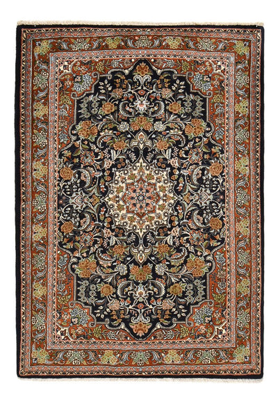 Sarough Teppich 138x202cm - Perserteppich - dunkelblau
