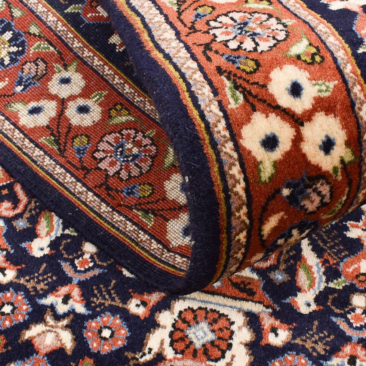 Läufer Gabbeh - Kaschkuli Perser - 202 x 81 cm - dunkelblau