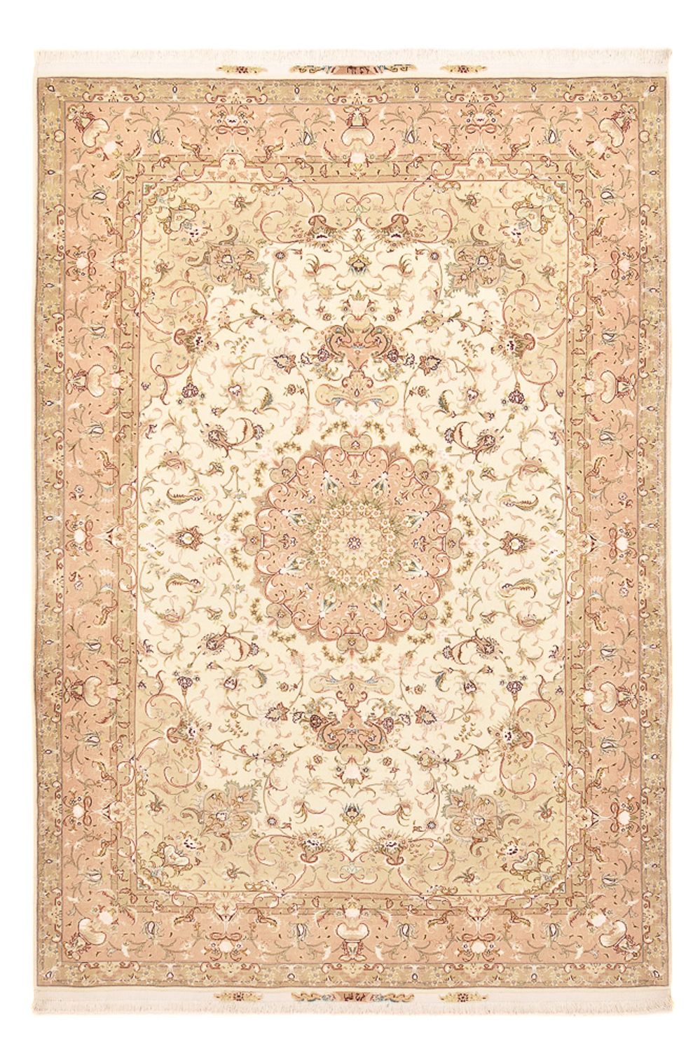 Perserteppich - Täbriz - Royal - 298 x 203 cm - hellbeige