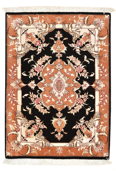 Täbriz - 50 Raj Teppich 60x88cm - Perserteppich - dunkelblau