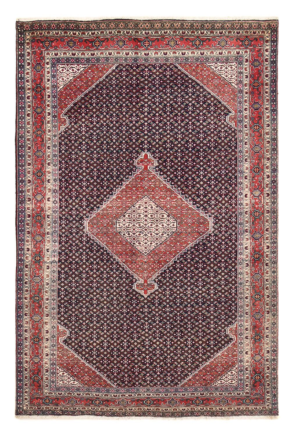 Perserteppich - Nomadic - 304 x 199 cm - bordeauxrot
